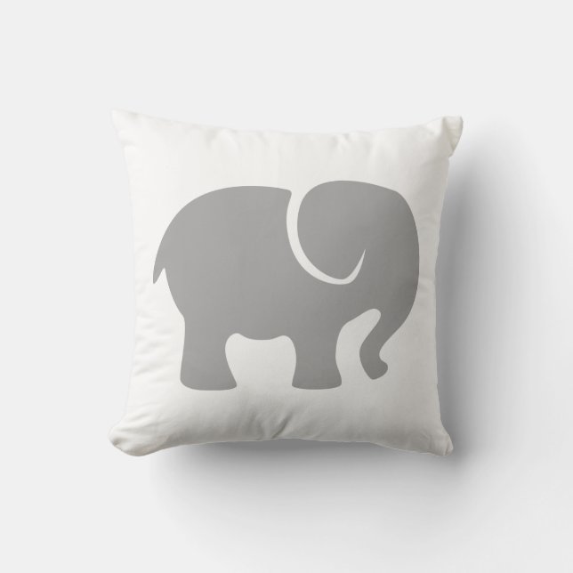 Bara en grå elefant kudde (Framsida)