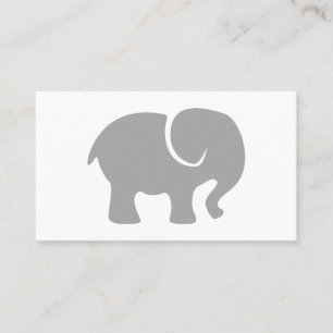 Bara en Grått Elephant Visitkort