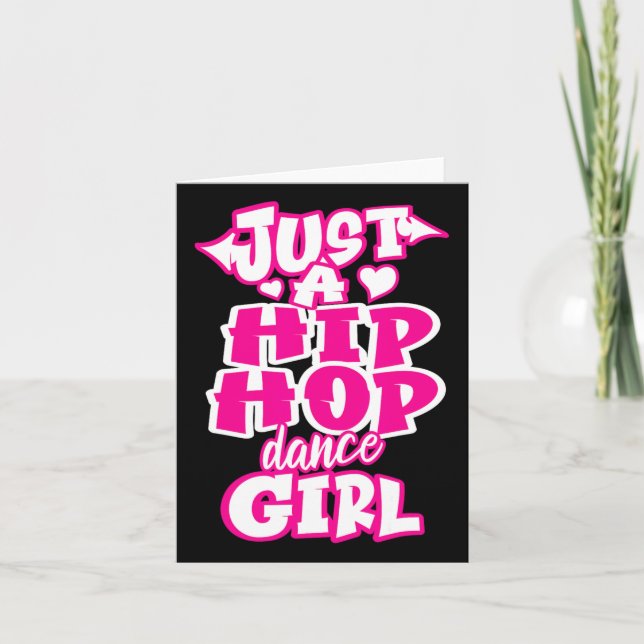 Bara en Hip hop Dance Girl Breakdandandancer Danc Kort (Framsida)