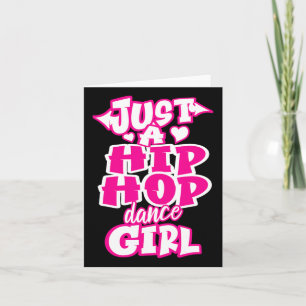 Bara en Hip hop Dance Girl Breakdandandancer Danc Kort