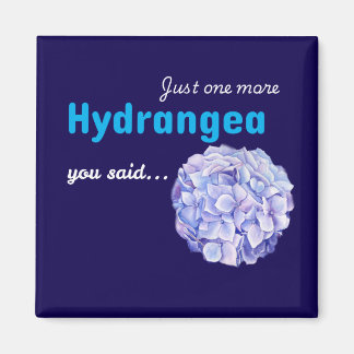 Bara en hortensia till magnet - marinblå