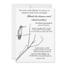 Bara en Hummingbird på en pinne inbjudan