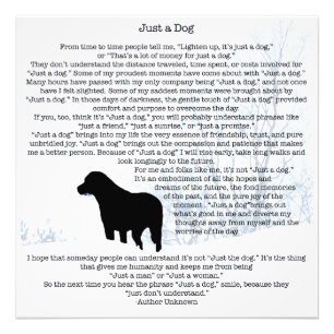Bara en Hund citat - Black Labrador Fototryck