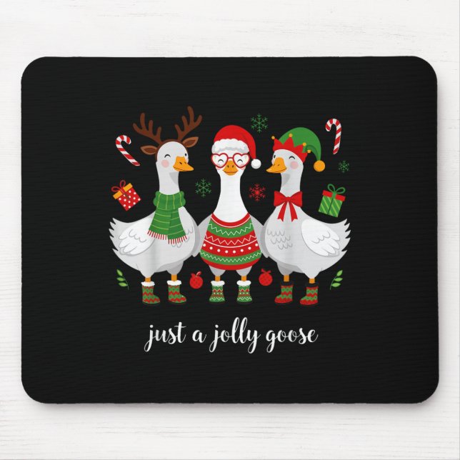 Bara en Jolly Goose -christmas Goose - Merry Goosm Musmatta (Framsidan)