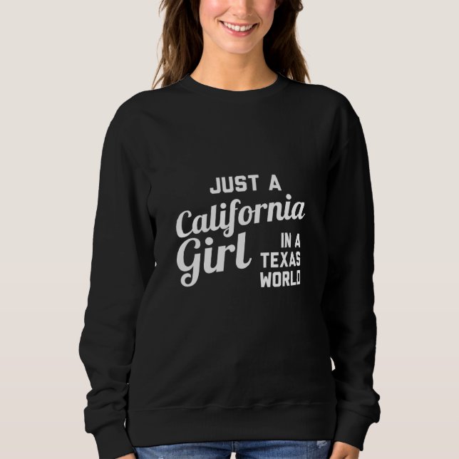 Bara en Kalifornien-flicka i Texas World T Shirt (Framsida)