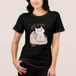Bara En Katt Söt Kattälskare T Shirt