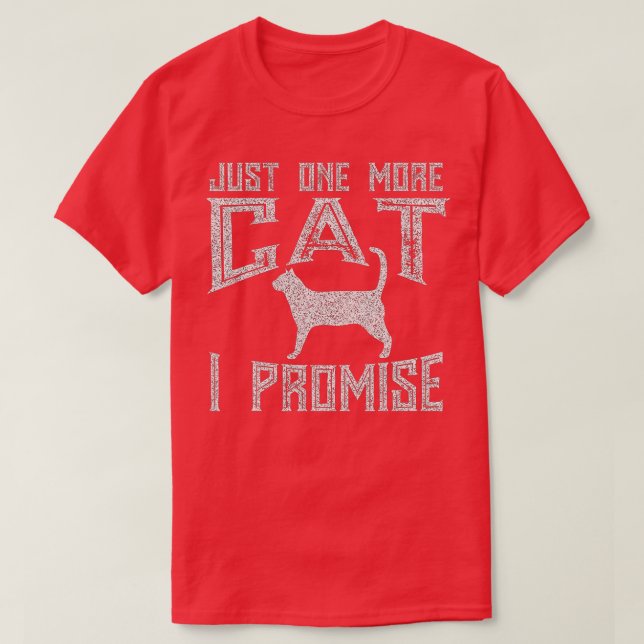 Bara en katt till som jag lovar Kattunge Älskare T Shirt (Design framsida)