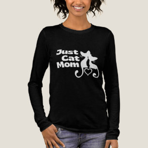 Bara en kattmamma T-shirt – Söt och enkel kattälsk