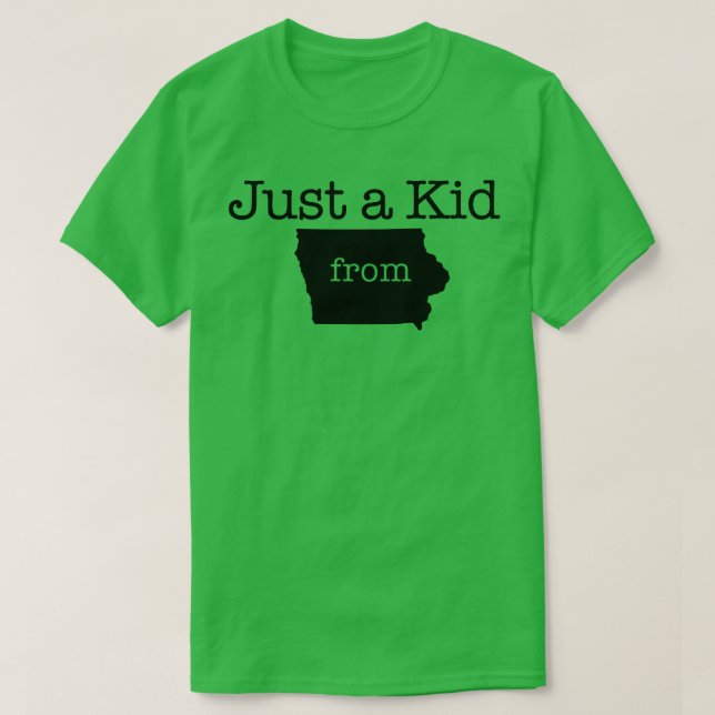 Bara en Kid från IOWA TShirt T Shirt (Design framsida)