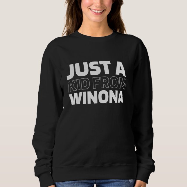 Bara en Kid från Minnesota Winona USA T Shirt (Framsida)