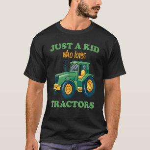 Bara en Kid som Kärlek Tractor är en fjällande går T Shirt