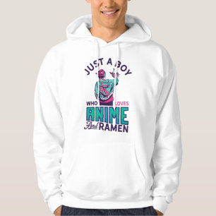 Bara en kille som älskar anime och ramen present t hoodie