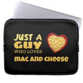 Bara en kille som älskar mac and cheese laptop fodral