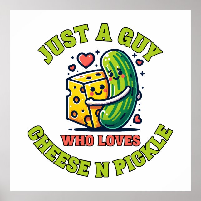 Bara en kille som älskar pickle poster (Framsidan)