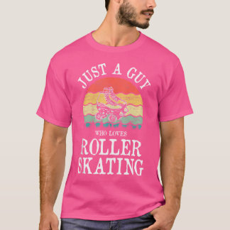 Bara en kille som älskar rullskridskoåkning t shirt