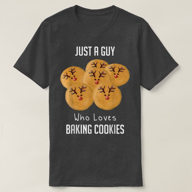 Bara en kille som Kärlek gör kakor T Shirt (Design framsida)