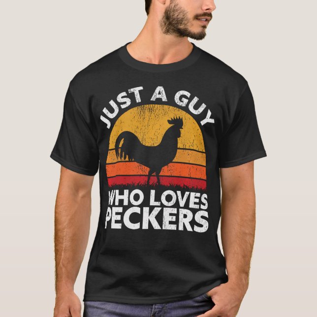 Bara en kille som Kärlek Peckers - Lusnyj Chicken T Shirt (Framsida)