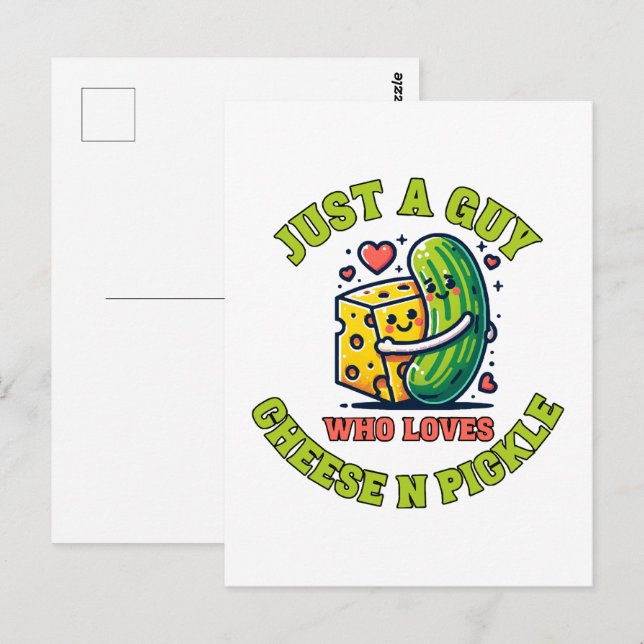 Bara en kille som kärlek plockar vykort (Fram/baksida)