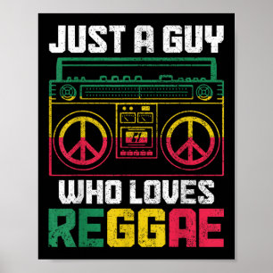 Bara en kille som Kärlek Reggae Music Jamaica Vint Poster