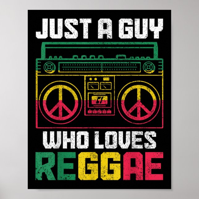 Bara en kille som Kärlek Reggae Music Jamaica Vint Poster (Framsidan)