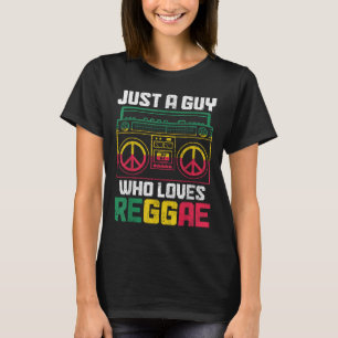 Bara en kille som Kärlek Reggae Music Jamaica Vint T Shirt