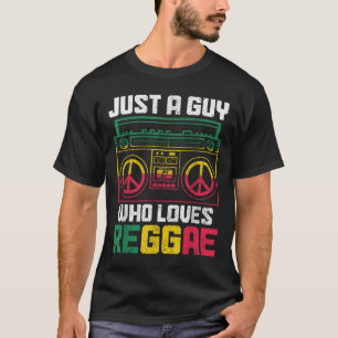 Bara en kille som Kärlek Reggae Music Jamaica Vint T Shirt