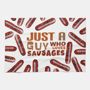 Bara en kille som kärlek Sausages Kitchen Towel Kökshandduk