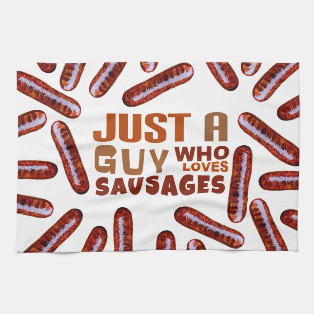 Bara en kille som kärlek Sausages Kitchen Towel Kökshandduk (Horisontell)