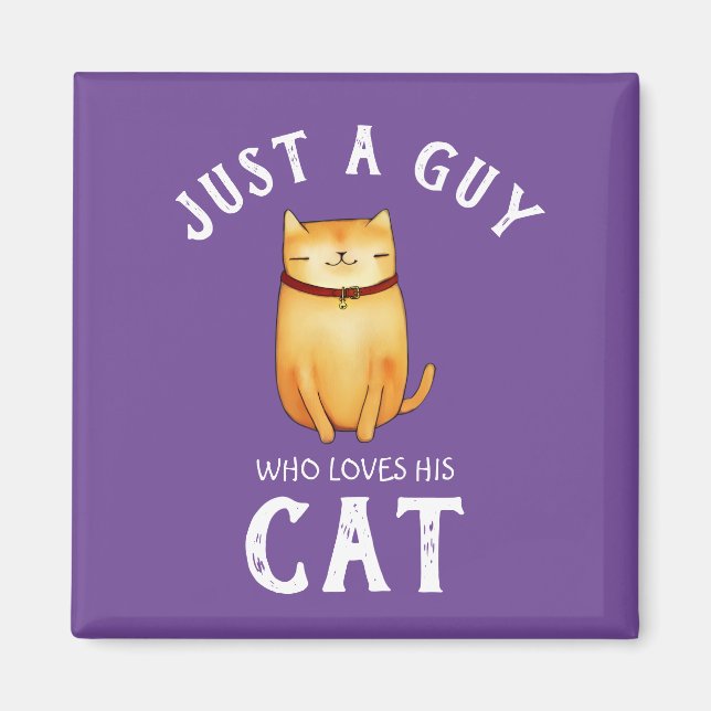 Bara en kille som kärlek sin Cat Magnet (Framsidan)