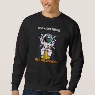 Bara en kille som min egen affärsbitcoin Astrona Lång Ärmad Tröja