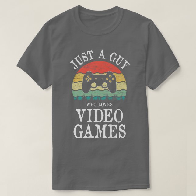 Bara en kille som spelar videospel i Kärlek  T Shirt (Design framsida)