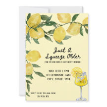 Bara en klämmande inbjudan till äldre födelsedag