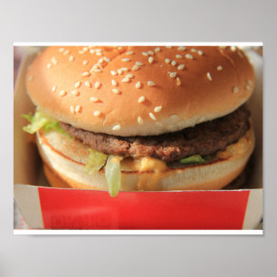 Bara en klassisk hamburgare poster