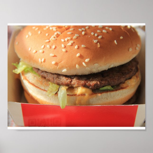Bara en klassisk hamburgare poster (Framsidan)