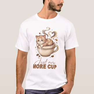Bara en kopp till Söt litet kattunge Kaffe T-Shirt