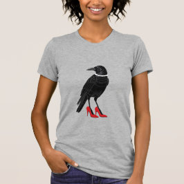 BARA EN KRÅKA MED RÖDA SKOR T SHIRT