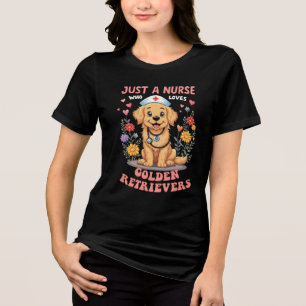 BARA EN KURS SOM KÄRLEK GOLDEN RETRIEVERS T SHIRT