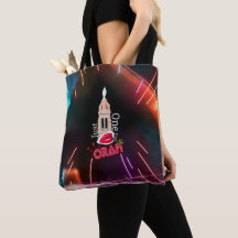Bara en kyss från Oran, Neon Black Women's Tote
