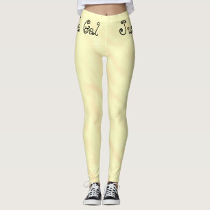 Bara en laggings Kinda Gal Lemon Watercolor Leggin Leggings