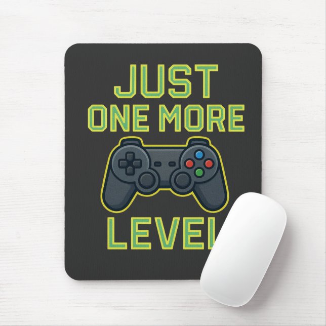 Bara En Level Till Gamer Art Musmatta (Med mus)