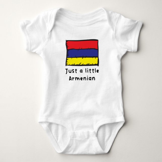 Bara en liten armenisk nuny cute Armenien Flagga T Shirt (Framsida)