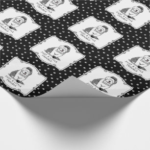 Bara en liten felfri gammal engelsk Sheepdog Grått Presentpapper