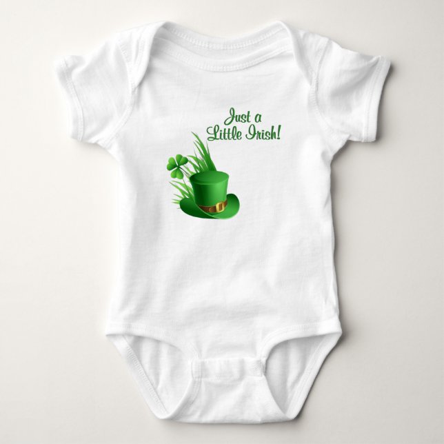 Bara en liten irländsk Leprechaun-hatt T Shirt (Framsida)
