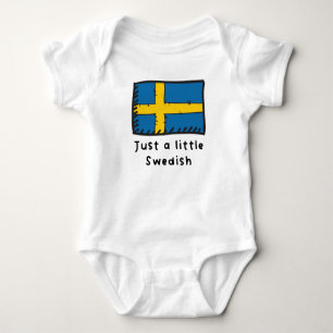 Bara en liten svensk konstig Cute Sverige-Flagga T Shirt