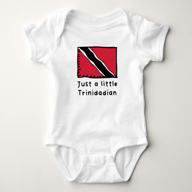 Bara en liten Trinidadian Funny Cute Trinidad Toba T Shirt (Framsida)