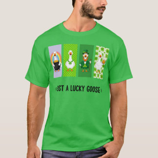 bara en lycklig gås Gott St Patrick's Day 2026 T Shirt