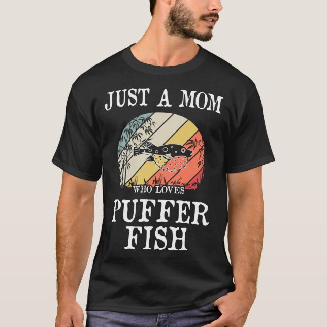 Bara en mamma som älskar Buffer-fisk T Shirt (Framsida)