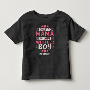 Bara en mamma som älskar sin pojke t shirt