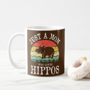 Bara en Mamma som Kärlek Hippos  Kaffemugg