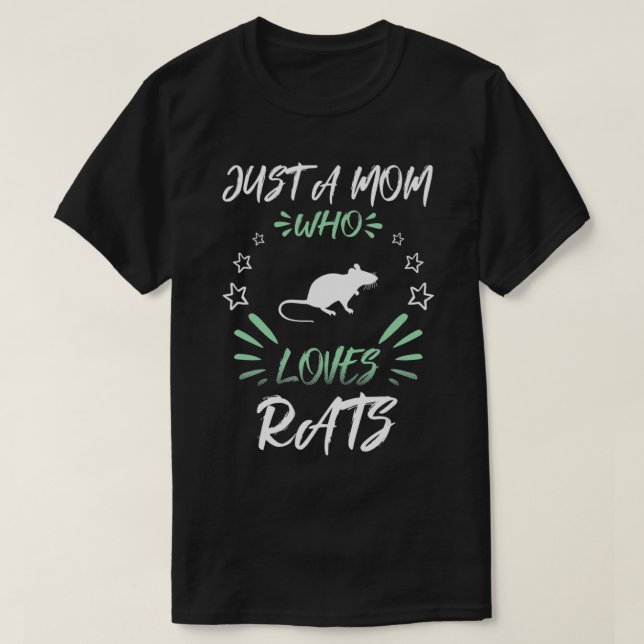 Bara en Mamma som Kärlek Råttor T Shirt (Design framsida)